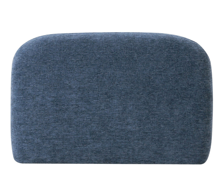 Forman - Modern Blue Fabric Modular Armless Sectional Seat