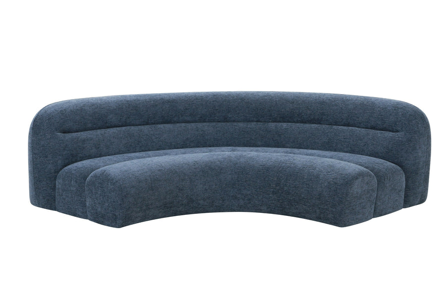 Forman - Modern Blue Fabric Modular Corner Sectional Seat
