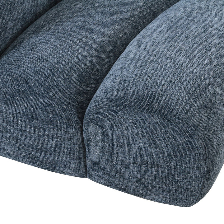 Forman - Modern Blue Fabric Modular Corner Sectional Seat