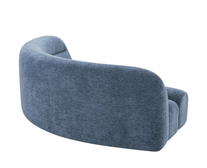 Forman - Modern Blue Fabric Modular Corner Sectional Seat