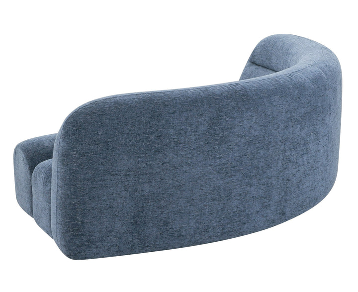 Forman - Modern Blue Fabric Modular Corner Sectional Seat