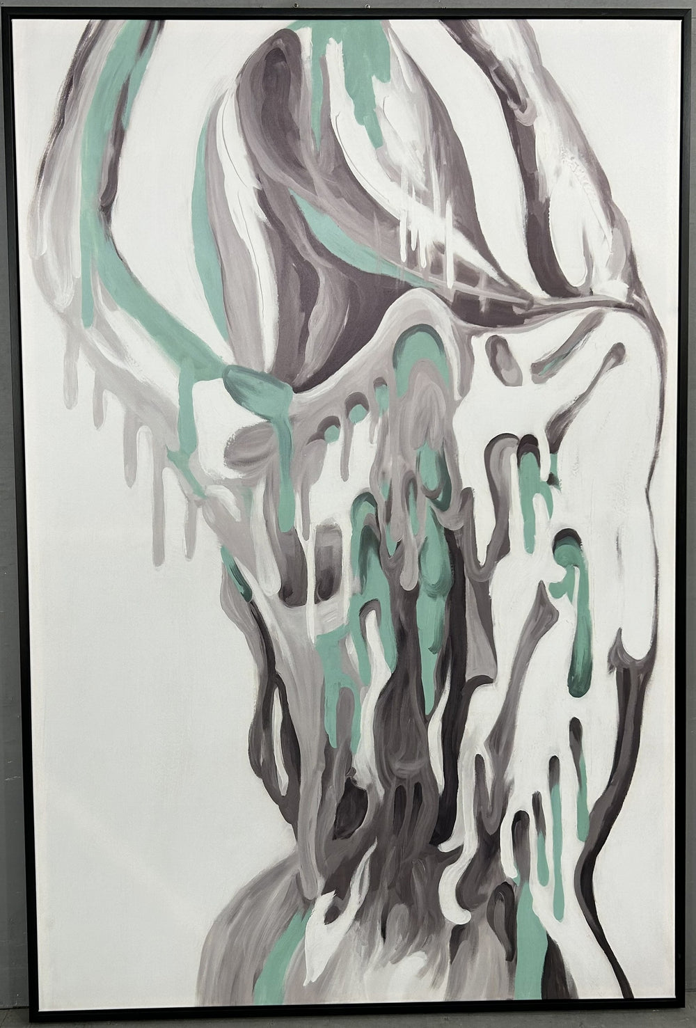 VIG23035 - 39 X 59 Black Framed Painting
