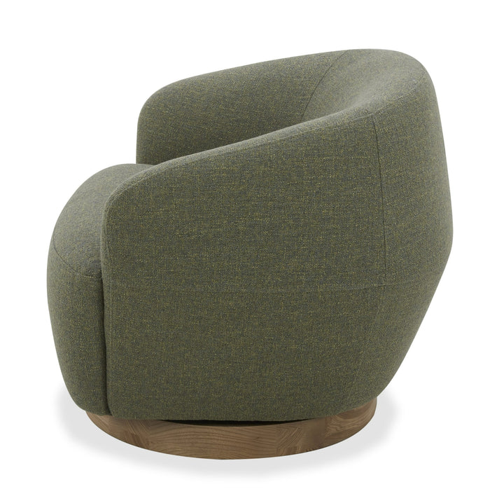 Agatha - Modern Hemp Fabric Swivel Accent Chair
