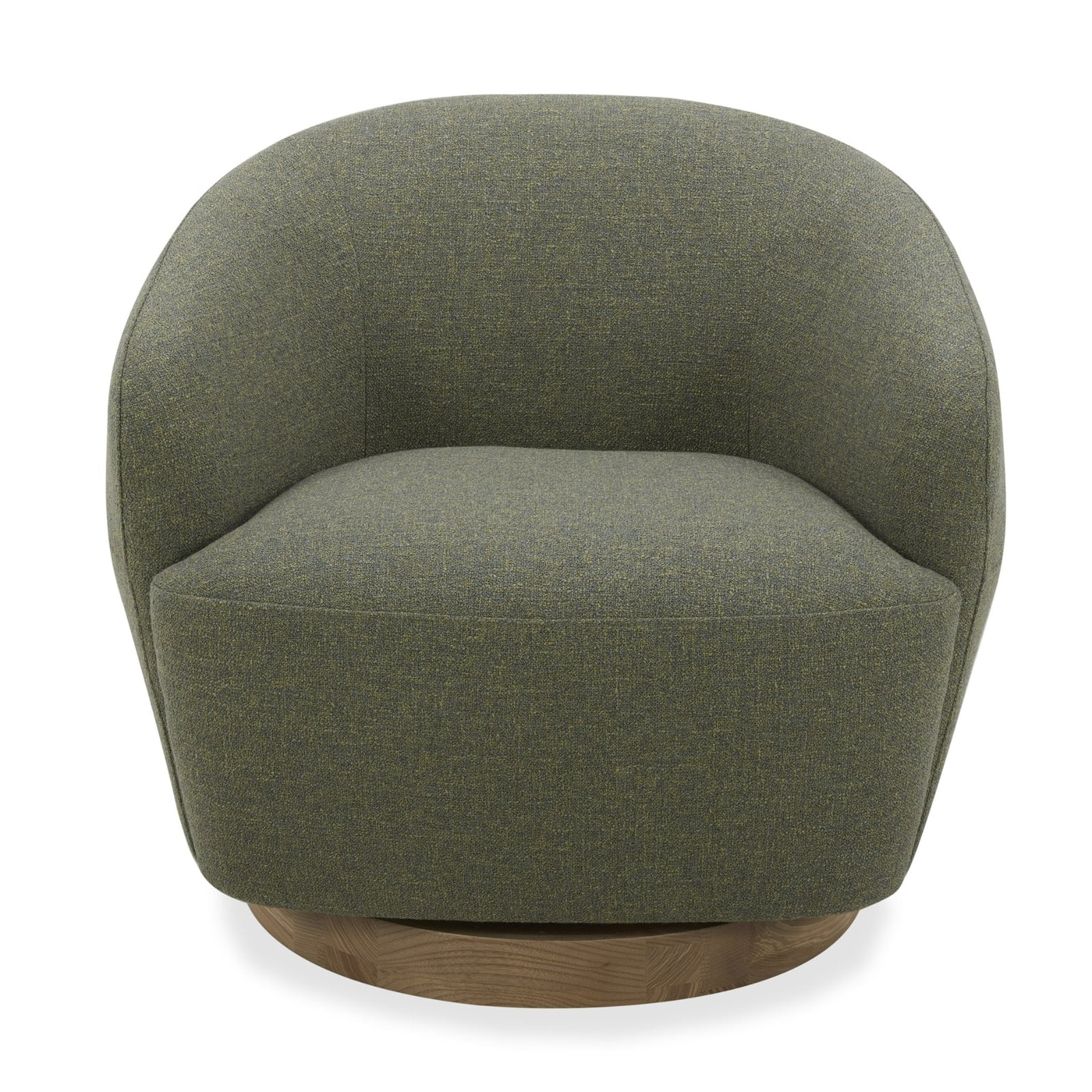 Agatha - Modern Hemp Fabric Swivel Accent Chair