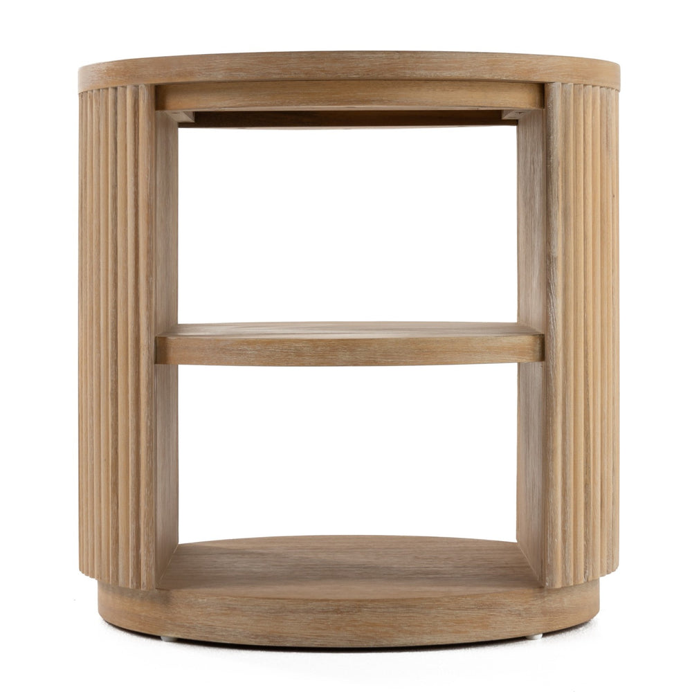 Jacobson - Modern Natural Acacia End Table - View 3