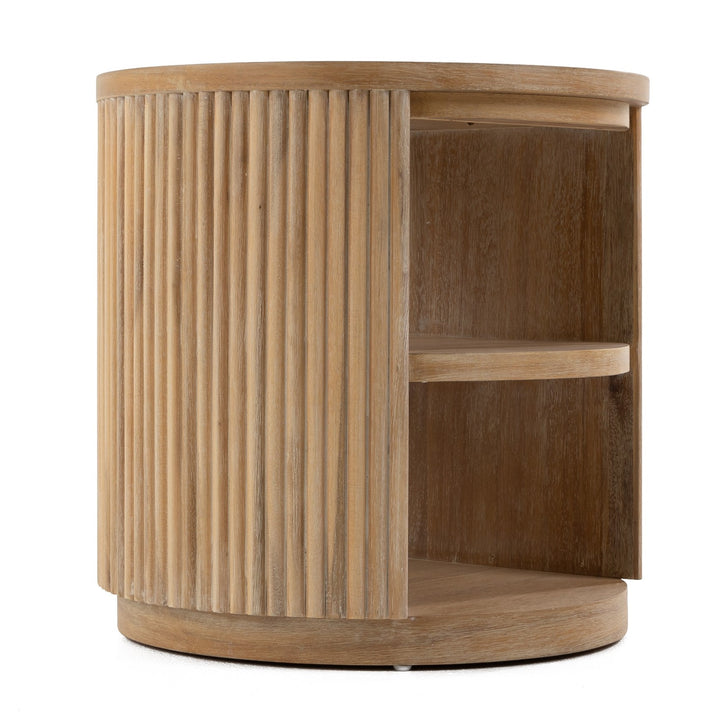 Jacobson - Modern Natural Acacia End Table