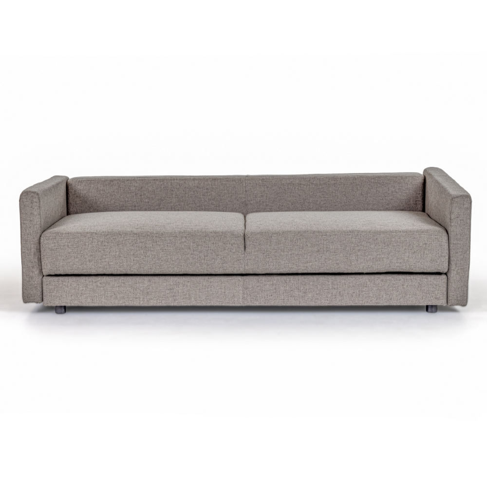 Fredonia Modern Grey Fabric Sofa Bed w/ Storage - View 2