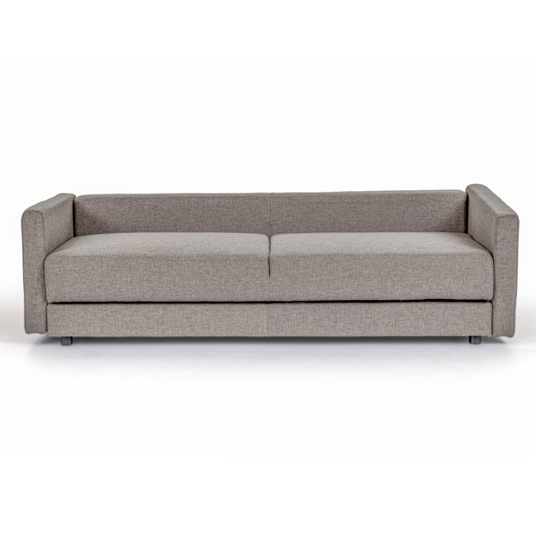 Fredonia Modern Grey Fabric Sofa Bed w/ Storage