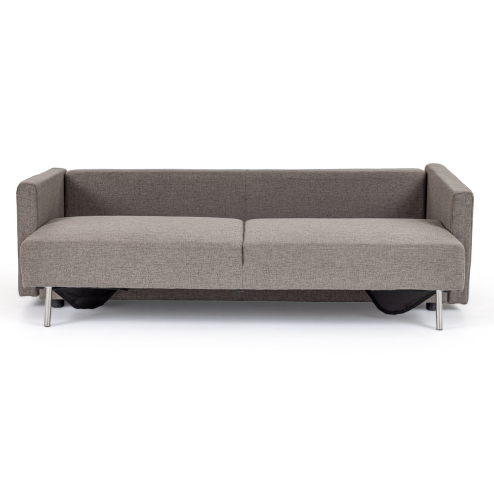 Fredonia Modern Grey Fabric Sofa Bed w/ Storage - View 3