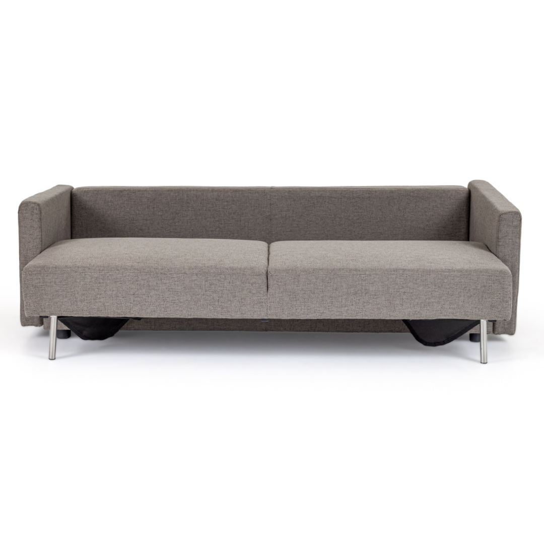 Fredonia Modern Grey Fabric Sofa Bed w/ Storage