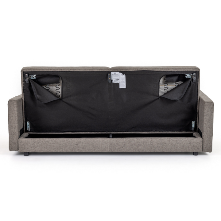 Fredonia Modern Grey Fabric Sofa Bed w/ Storage