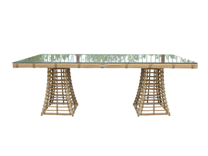 Mina - Outdoor Bamboo Wicker Dining Set