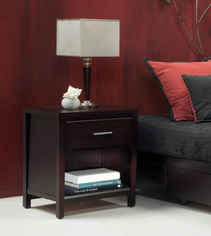 Modus Furniture Nv2381 Nevis One Drawer Nightstand In Espresso