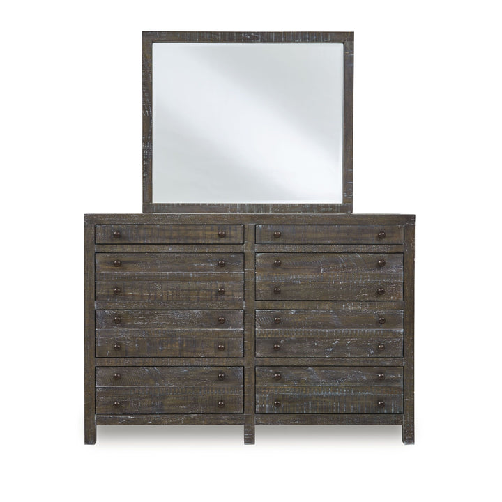 Modus Furniture 8Tr982A Townsend Solid Wood Eight Drawer Dresser In Gunmetal 2024