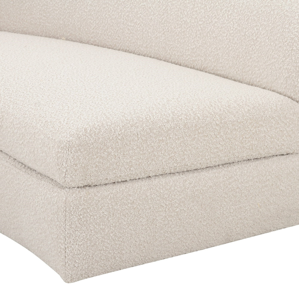 Kilmer Modern Off-White Curved Fabric Sectional Sofa - View 15