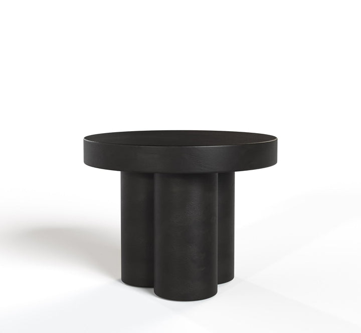 Bruni  Modern Black Concrete End Table