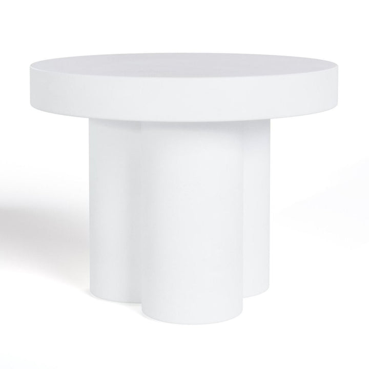 Bruni - Modern White Concrete End Table