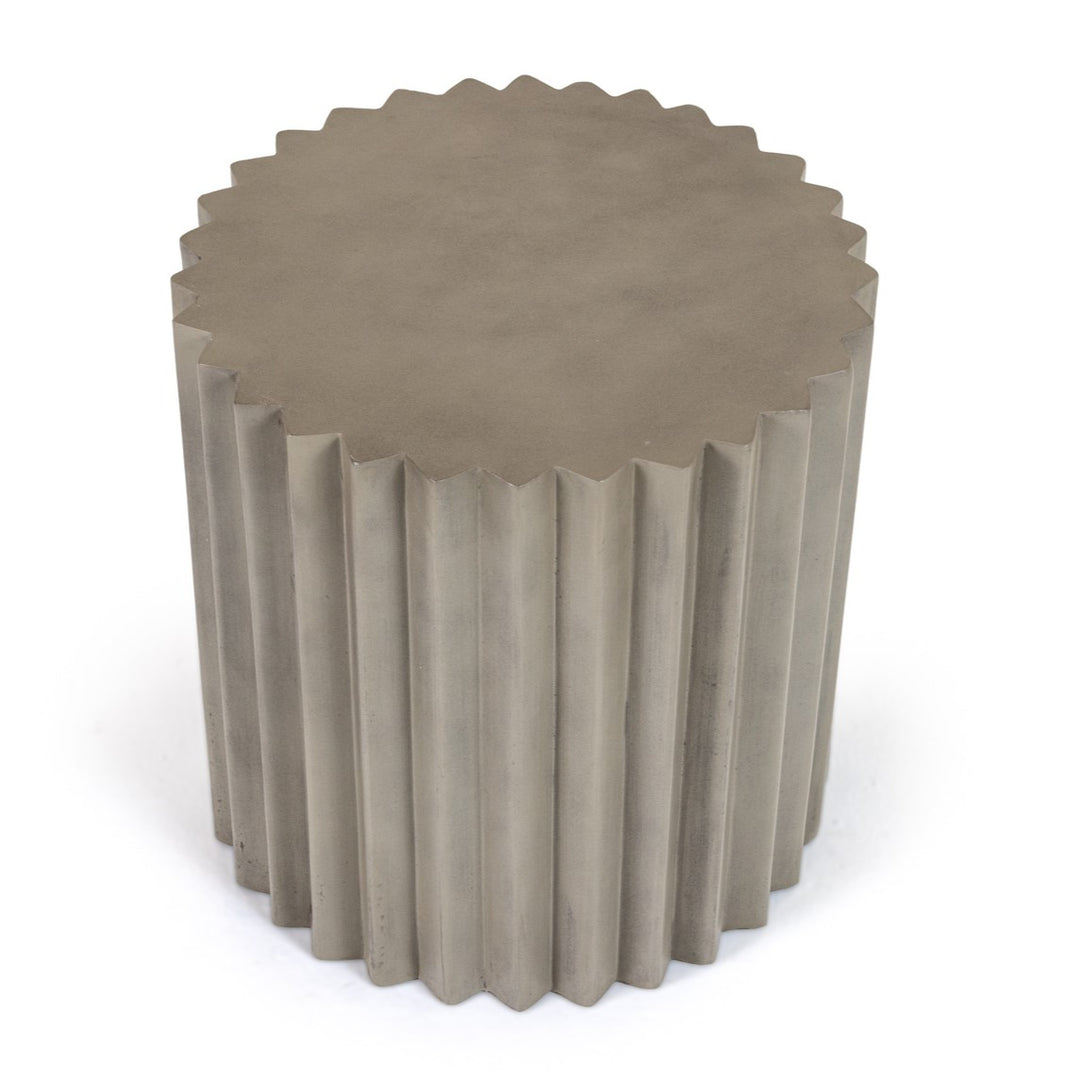 Evadale - Modern Grey Concrete End Table