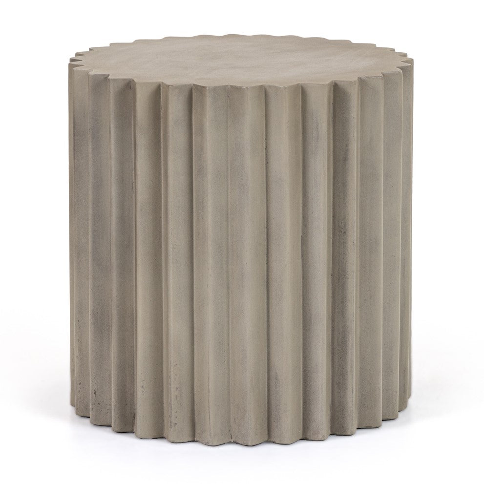 Evadale - Modern Grey Concrete End Table