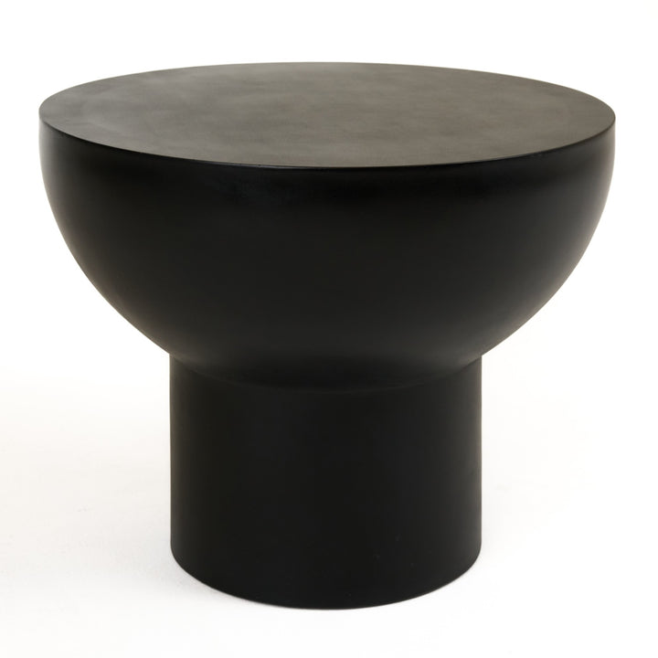 Fate - Modern Black Concrete End Table