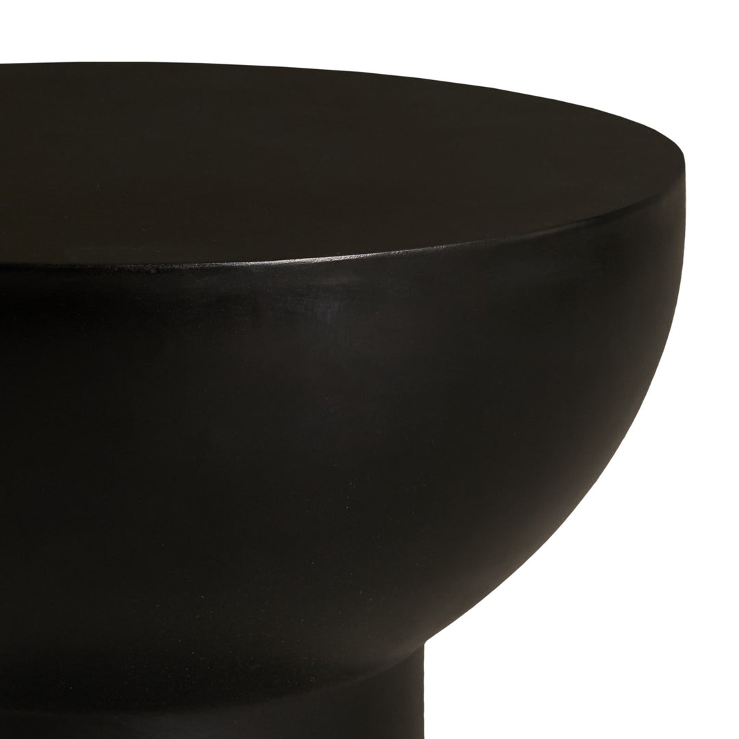 Fate - Modern Black Concrete End Table