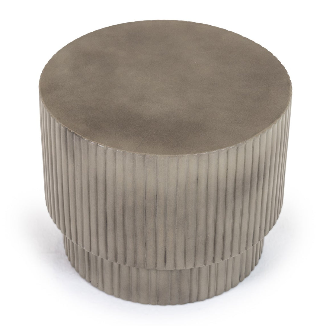 Gruver - Modern Grey Concrete End Table
