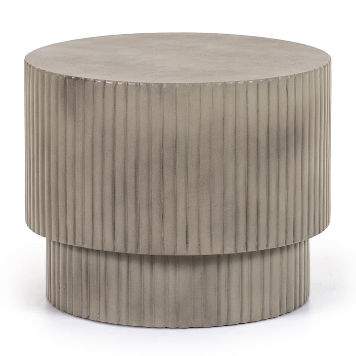 Gruver - Modern Grey Concrete End Table
