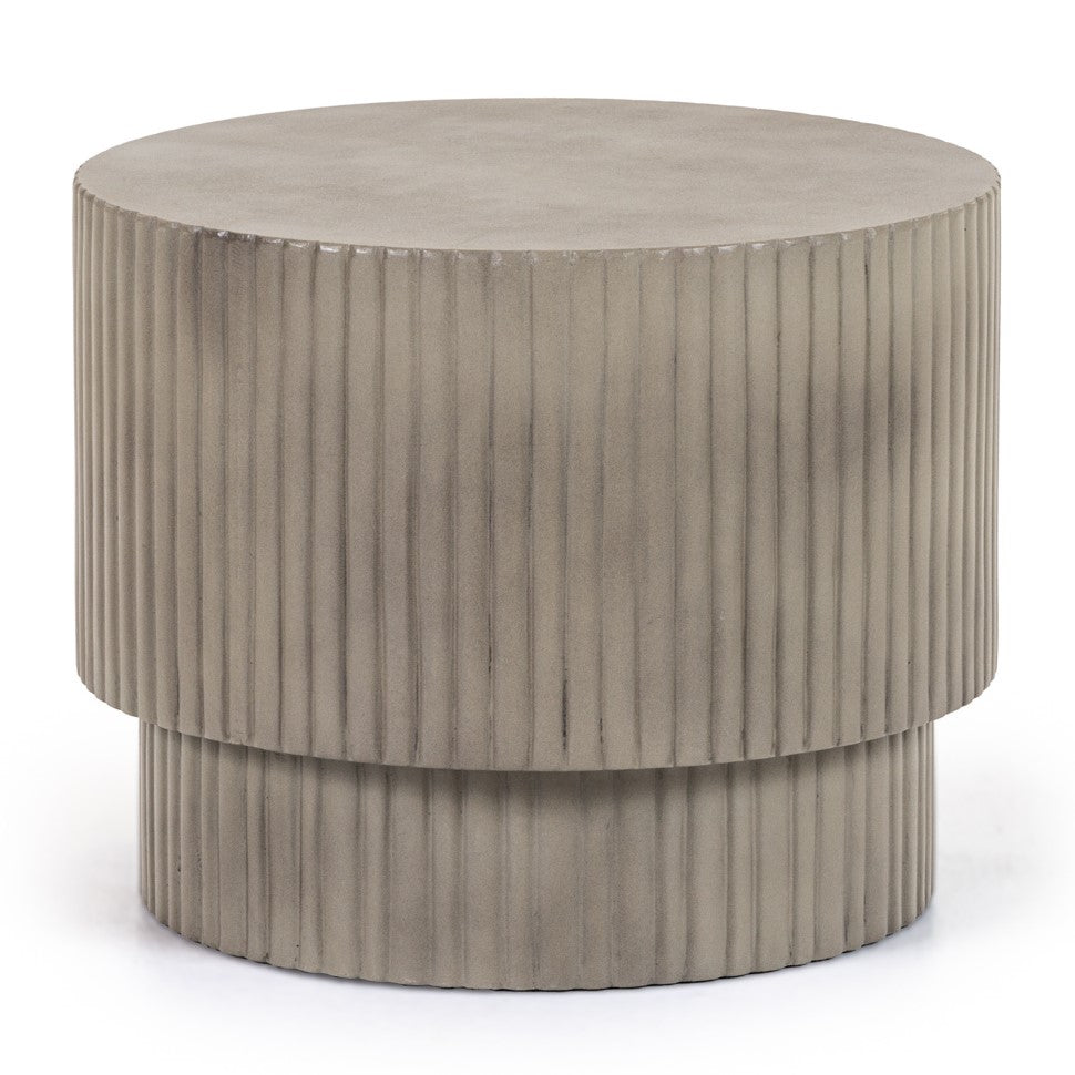 Gruver - Modern Grey Concrete End Table