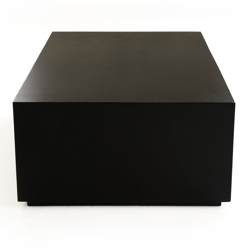 Fresno - Modern Black Concrete Coffee Table - View 5