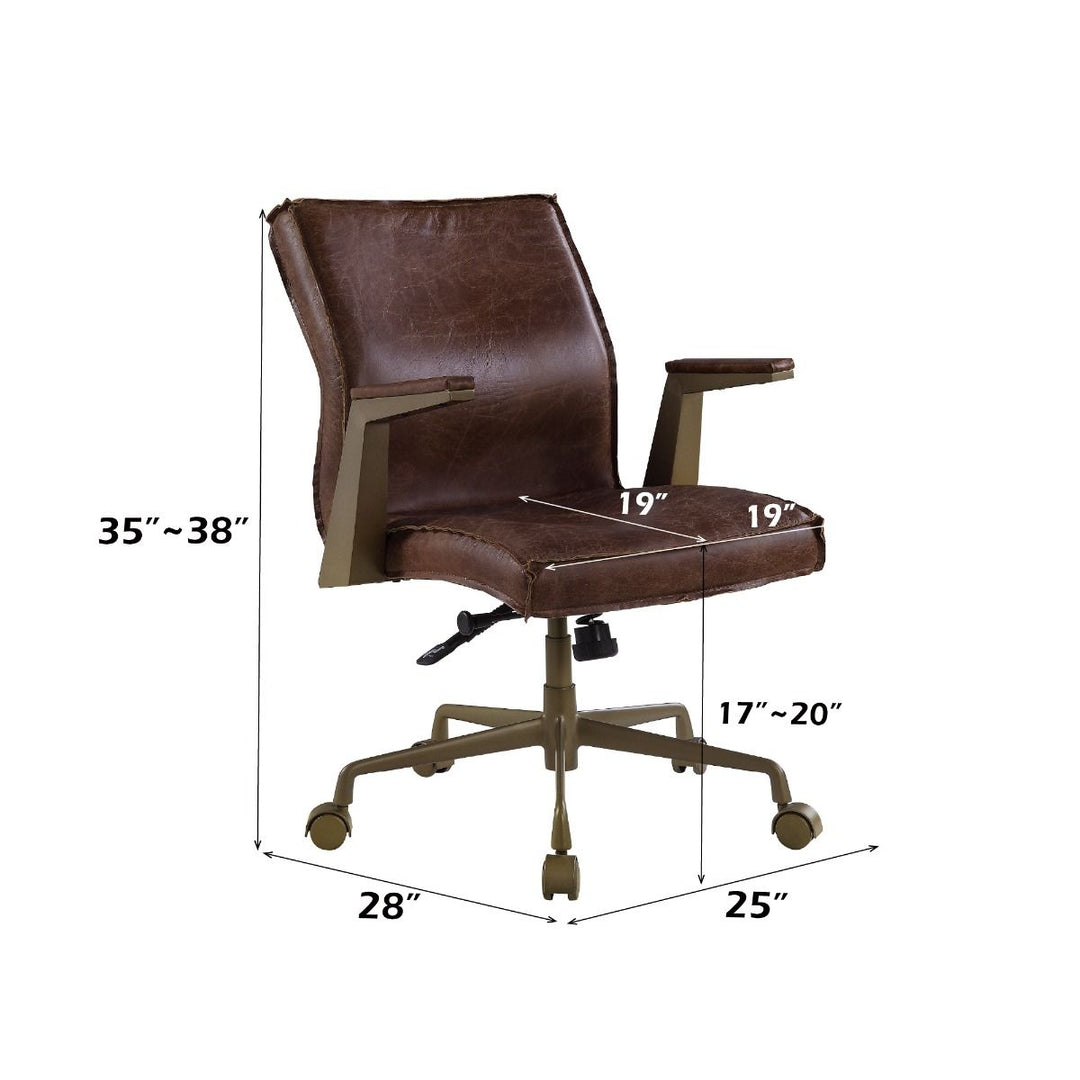 Attica - Office Chair - Espresso Top Grain Leather