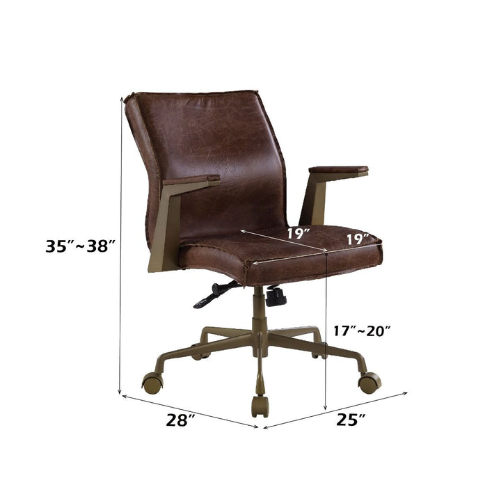 Attica - Office Chair - Espresso Top Grain Leather