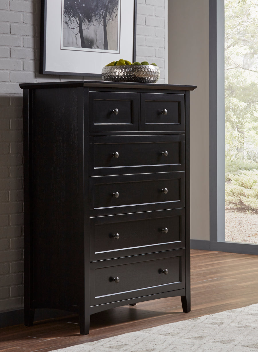 Modus Furniture 4N0284A Paragon Five Drawer Chest in Black (2024)