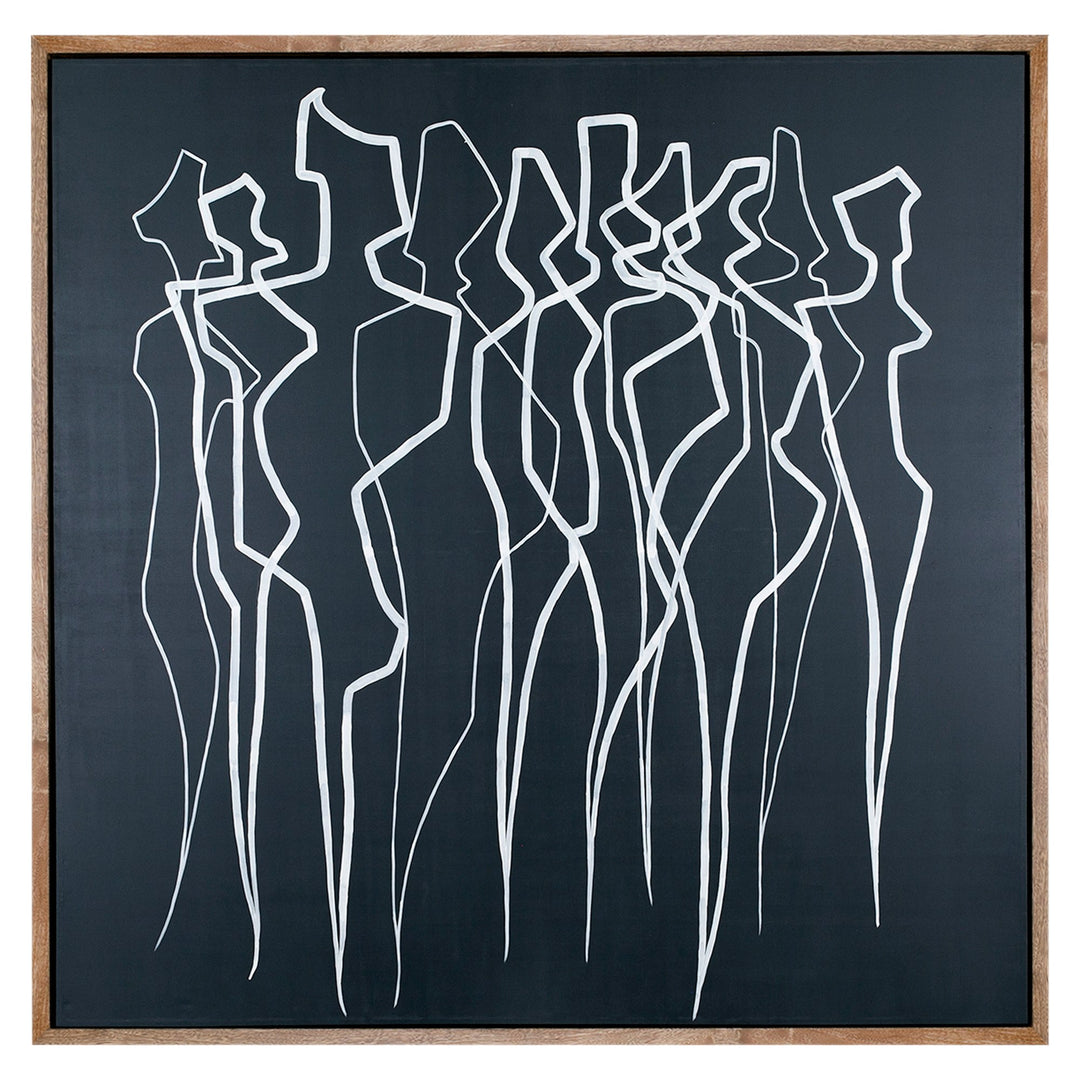 Sippe  Modern 71" x 71" Painting