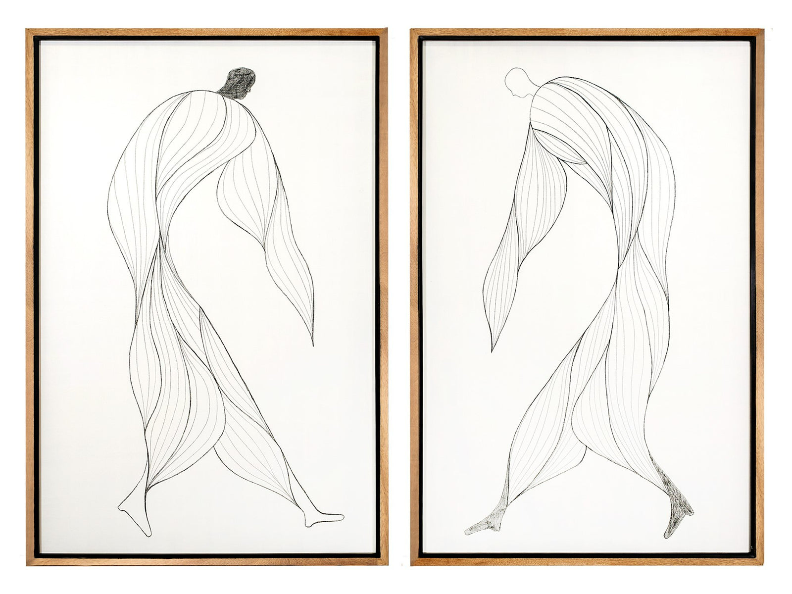 Gehen - Modern Painting Set of 2