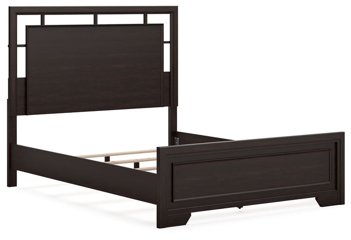 Covetown - Queen Panel Bed - Dark Brown by Ashley Furniture product image