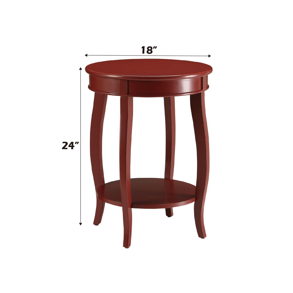 Aberta - Accent Table - Red