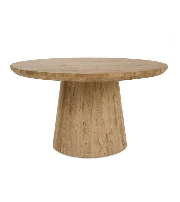 Velma - Modern Travertine Marble Coffee Table
