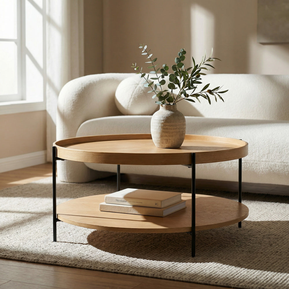 Savoy - Modern Natural Ash Large Coffee Table - View 8