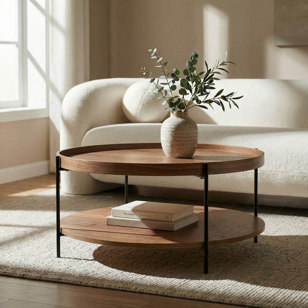Savoy - Modern Walnut Large Coffee Table