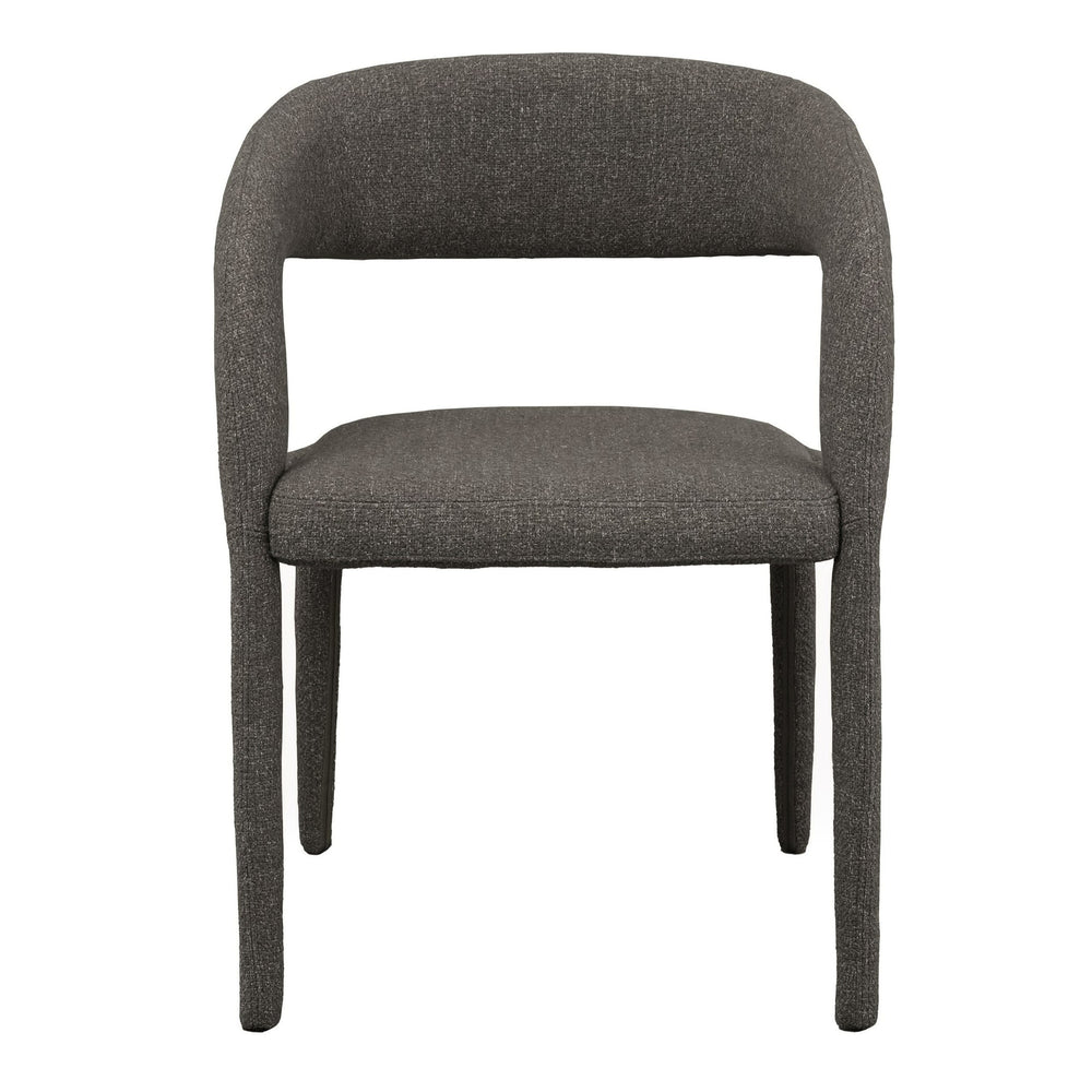 Faerron - Modern Grey Fabric Dining Chair - View 2