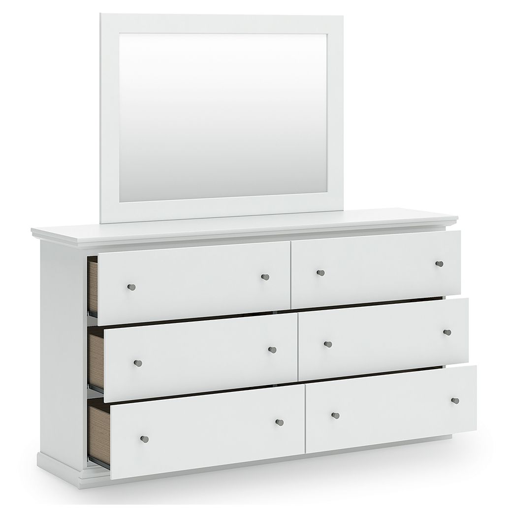 Bostwick Shoals - Dresser and Mirror - White