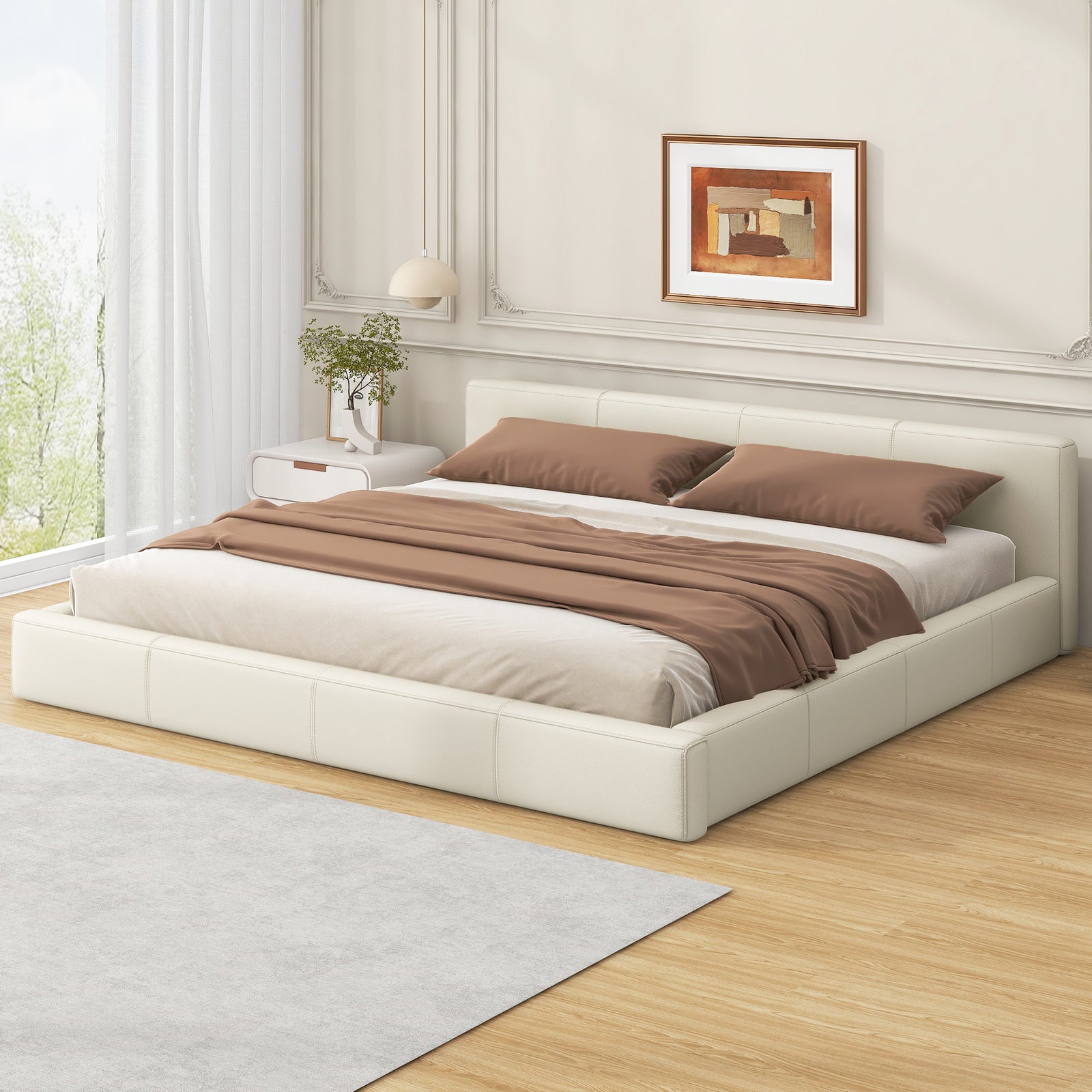 beige-upholstered-bed-king-size