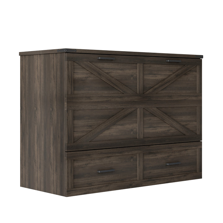 full-size-farmhouse-murphy-cabinet-bed-with-charging-station-and-storage-rustic-gray