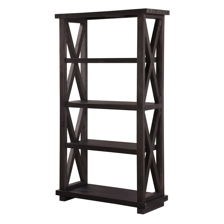 Modus Furniture 7Yc91939 Yosemite Solid Wood Bookcase In Cafe
