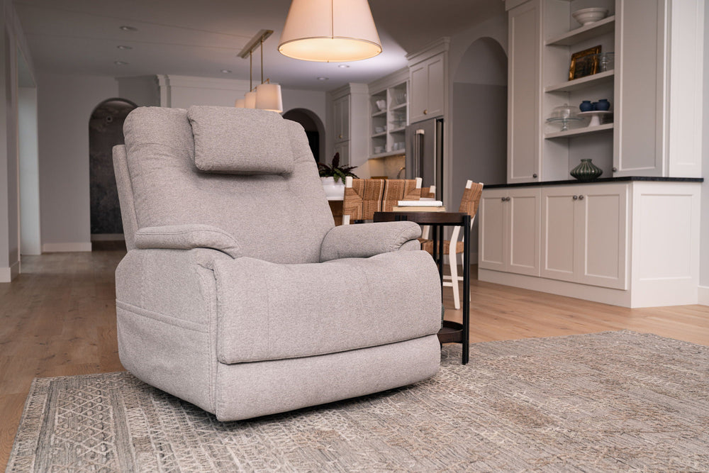 Zecliner Model 2 Fabric Power Lift Sleep Recliner with Power Headrest & Lumbar in Dove