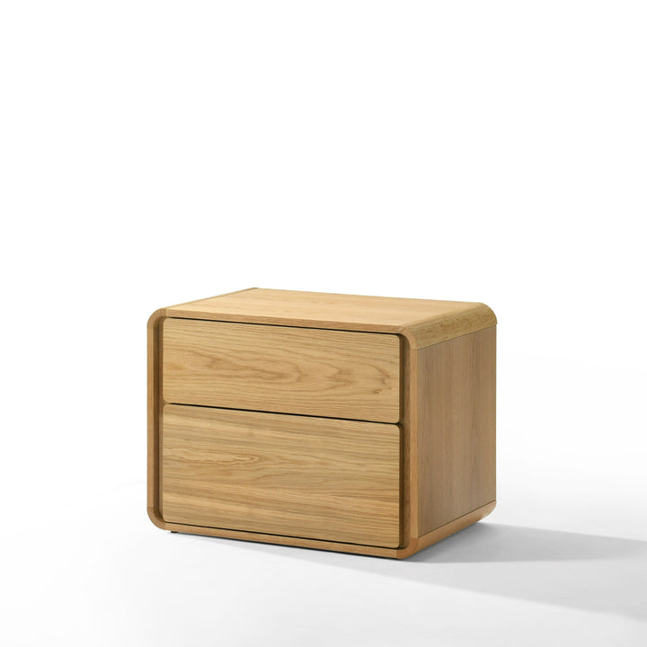 Dustin  Modern Natural Oak Nightstand