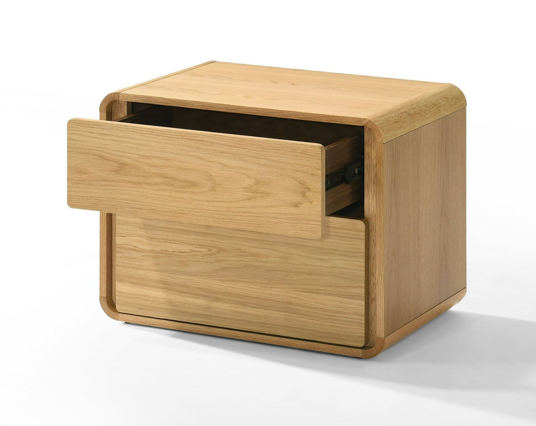 Dustin - Modern Natural Oak Nightstand
