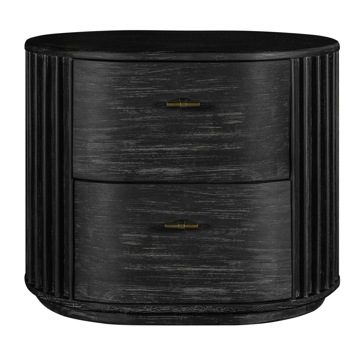 Fields - Modern Black Acacia Nightstand