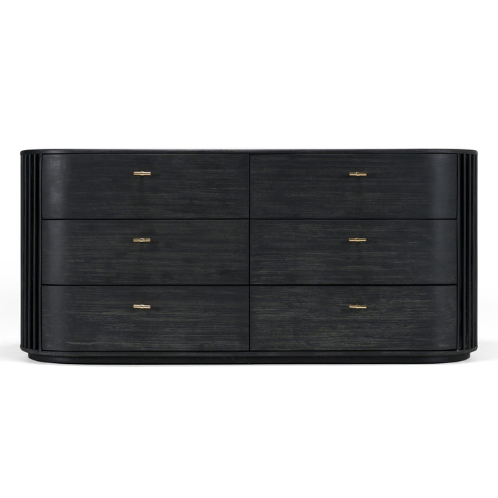 Fields - Modern Black Acacia Dresser