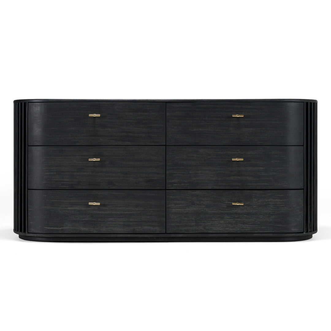 Fields - Modern Black Acacia Dresser